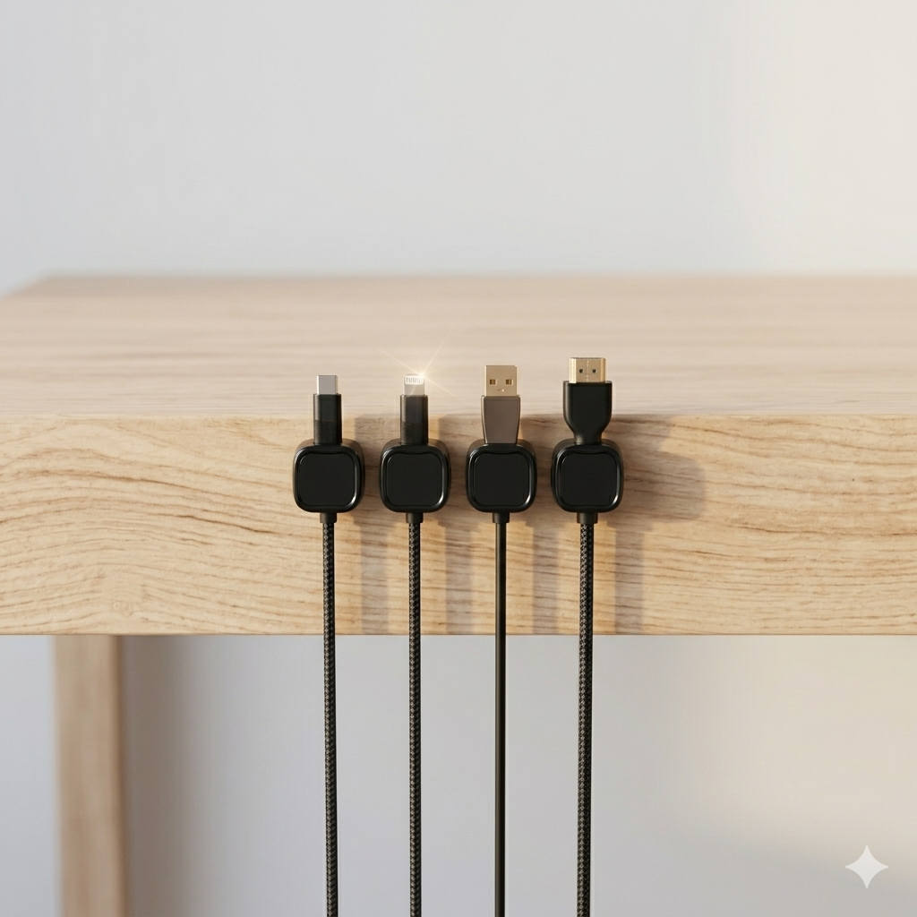 Organizador de cables magnético